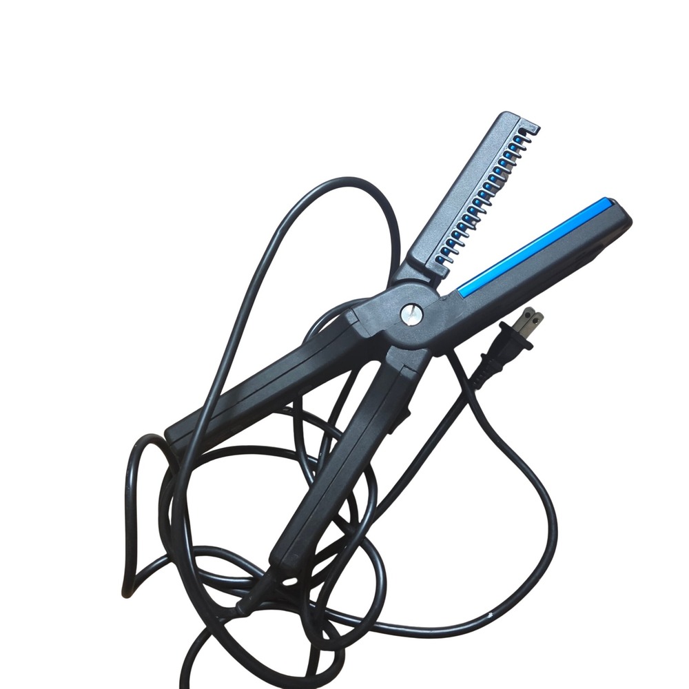 Solano Sapphire 110 Iron Professional Blue Plate Hair Straightener Italy Tested
